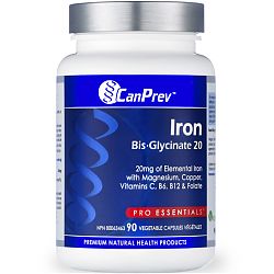 CanPrev Iron Bis-Glycinate 20, 90 VCaps