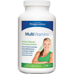 Progressive MultiVitamins For Active Women - 120 V caps